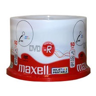 Dosky MAXELL DVD-R pre potlač BIELE printable 50