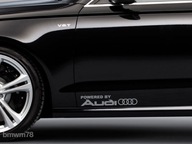 Powered by audi наклейка на порог сторона кузовные детали серая