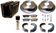 Тормозные диски, диск тормозные колодки, колодки колодки hyundai tucson и jm 2004-2010 4wd 4x4 задний 284mm