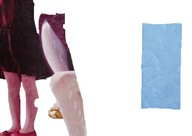 Detské pančuchové nohavice vzor Fiore 30den modrá 140-146