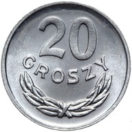 Poľsko - PRL - minca - 20 Groszy 1981 - Varšava - MENNICZA - Stan UNC