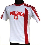 Bavlnené tričko Poľsko : super kvalita : veľ. L