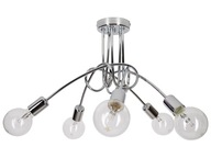 ZÁVESNÉ STROPNÉ SVIETIDLO LUSTER LOFT EDISON CHRÓM STRIEBORNÉ RETRO MODERNÉ