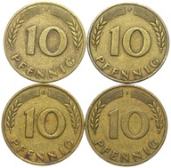 Nemecko NSR BANKA DEUTSCHER LANDER 4 x 10 Pfennig 1949 KOMPLET MENNIC - DFGJ