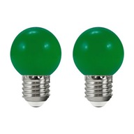 LED žiarovka G45 0,5W pre girlandu zelená 36V 2ks