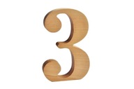 Drevené číslice, číslice z dreva, 25cm, dekorácia