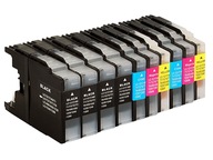 10× Atrament Premium Toner & Ink LC-1240-10X-PREMIUM-XL pre Brother set