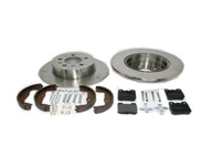 Тормозные диски, диск +тормозные колодки, колодки +szczeki mercedes w201 w124 190 задний