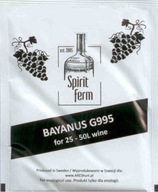 Drożdże winne wina winiarskie Bayanus G-995 25-50l