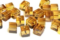 KALAIT sklenené medové kocky 1cm 5ks-KS73