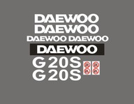 Samolepky nalepenie vysokozdvižný vozík DAEWOO G 20S