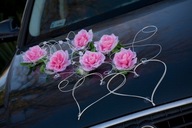 ZUZA dekoracja samochodu ślub na samochód serca