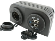 Зарядка usb 5v 3,1a гнездо, разьемов герметичное, герметическое 12v 24v