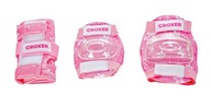 Ochraniacze na rolki Croxer Fibre Pink M - Zestaw