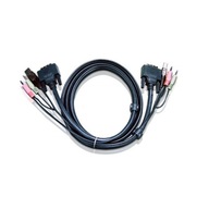 Aten 2L-7D02U 1.8m Kabel USB DVI-D Single Link KVM