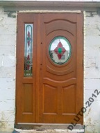 DRZWI ZEWNĘTRZNE DREWNIANE DWUSKRZYDŁOWE Dz23