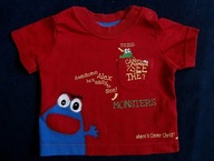 MOTHERCARE CZADOWA BLUZECZKA T-SHIRT POTWORKI BDB+