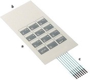 Klawiatura membranowa matrycowa 3x4 klawisze