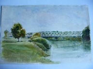 AKWARELA BUG KOŁO DOROHUSKA 1990