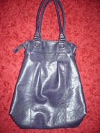 SHOPPER BAG WOREK FIOLETOWA TOREBKA SKÓRA ECO