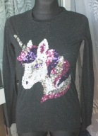 Sliczna tunika cekinowy jednorozec r38/40