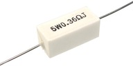 Rezystor mocy 5W ceramiczny 0,36 ohm - 4 sztuki