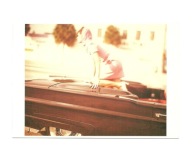 Pocztówka - Kobieta, kabriolet i styl lat 60-tych