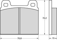 Klocki hamulcowe Opel Commodore/Monza/Rekord/Senat