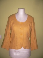 MAC SCOT NOWA marynarka ZÓŁTA zakiet 100% LEN 36 38