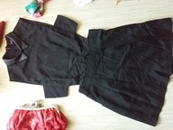 * BERSHKA * KOMBINEZON ORYGINALNY CZARNY_34