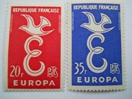 Francja - Europa CEPT 1958 - Mi. 1210-11 **