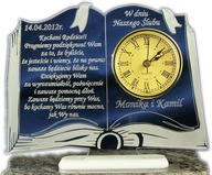 PODZIĘKOWANIA DLA RODZICÓW GRAWEROWANE Z ZEGAREM