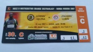 bilet GÓRNIK Łęczna - ZAGŁĘBIE Lubin 18.05.2007