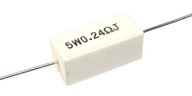 Rezystor mocy 5W ceramiczny 0,24 ohm - 10 sztuk