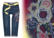 JOHN ROCHA * JEANSY hafty RURKI + PASEK * 104-110