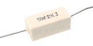 Rezystor mocy 5W ceramiczny 2,0 kiloohm - 10 sztuk