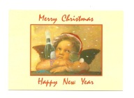 Pocztówka - Świąteczno-noworoczny aniołek Rafaela (van Elvena)