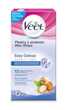 Полоски для депиляции Veet для чувствительной кожи 12 шт.