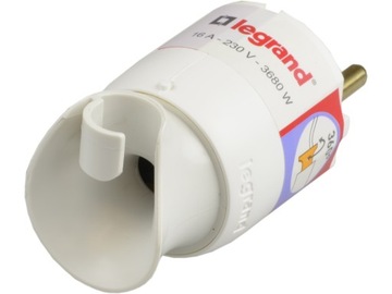 Вилка 2P+Z 16 А - поворотная белая - Legrand