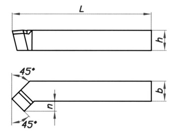 Фреза токарно-боковая NNZc ISO2R 1212 P20 12x12