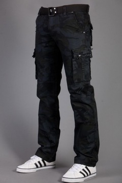 Bojówki moro + pasek 2096-1 rozm. 36 fashionmen2