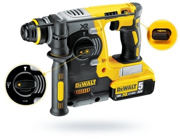 Ударная дрель DeWalt DCH274P2T 18V SDS 2.1j 2x5Ah TSTAK + сменная РУЧКА