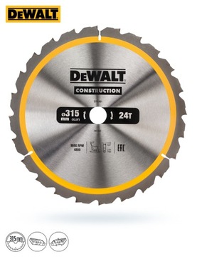 ЦИРКУЛЯРНАЯ ПИЛА DEWALT ПО ДЕРЕВУ 315*30ММ 24 ЗУБЦА