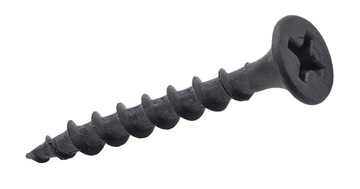 WKRĘTY DO DREWNA CZARNE 3,5x35 MM DO PŁYT GK WKRĘT-MET KSGD-35035 1000SZT.