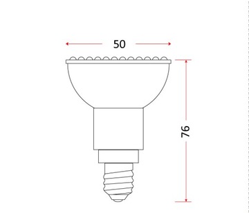 Żarówka LED 3W ciepła E14 halogen