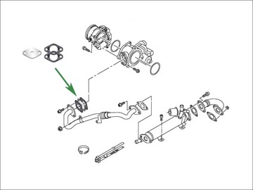 Заглушка EGR SEAT Altea Ibiza 1.2 1.6 2.0 TDi CR 2 с Common Rail gen.