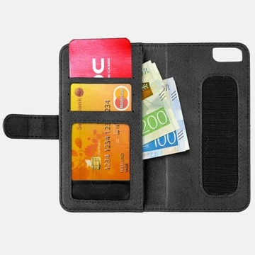 Portfel do iPhone 7 8 MOC Velcro Wallet Black