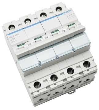 МОДУЛЬ РАЗЪЕДИНИТЕЛЯ HAGER 4P 100A SBN490