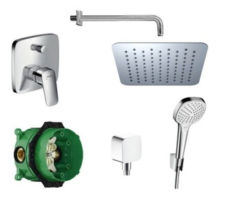 Hansgrohe Logis 6в1 скрытый комплект - 25 см