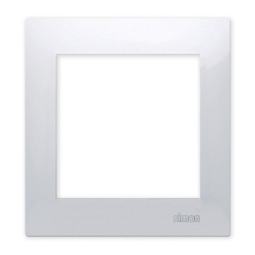 Simon 54 Single Frame White Contact Simon 54